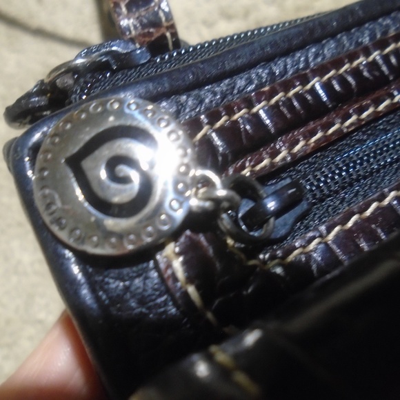 BRIGHTON Leather Croc Embossed Crossbody Bag*FIRM PRICE - Picture 11 of 13